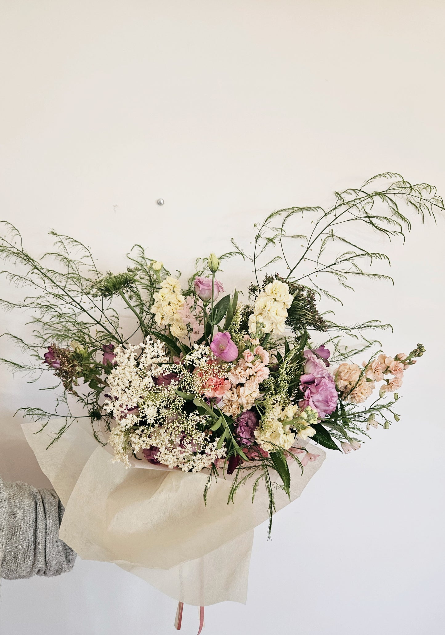 The Mary - A tangle of lilac, blush and buttercream blooms