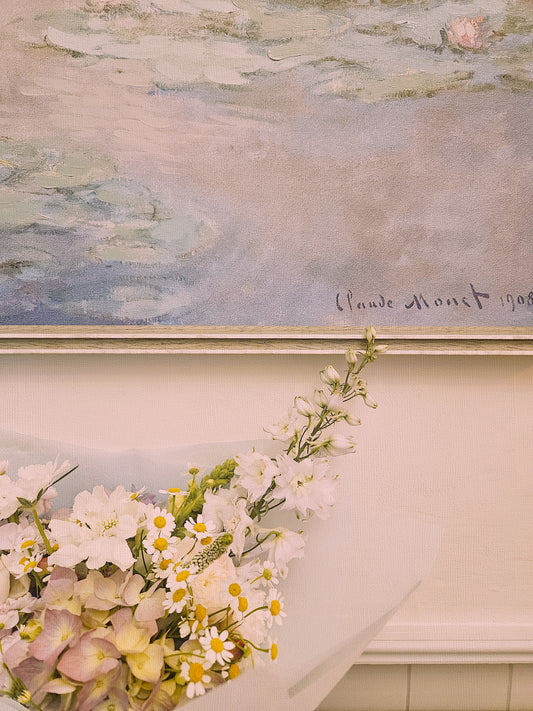 The Monet — A Pastel Garden Bouquet Inspired by Monet’s Water Lilies